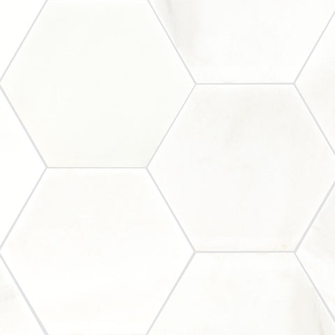 MSI Greecian White 8" Hexagon Polished