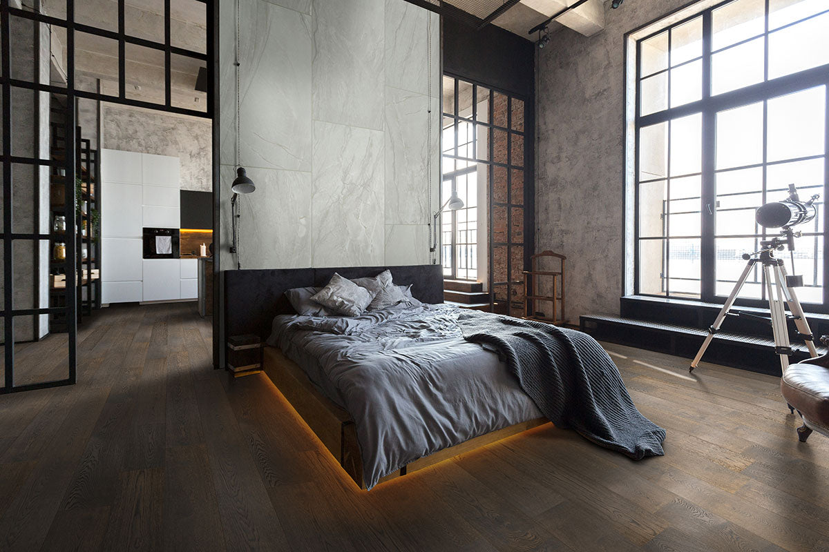MSI Durban Grey — surface detail in grey tonality through-bodied porcelain for full-room install