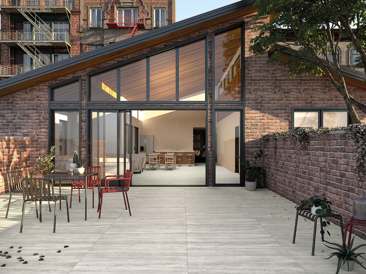 MSI Caldera Grigia Porcelain Paver — surface detail in natural tonality