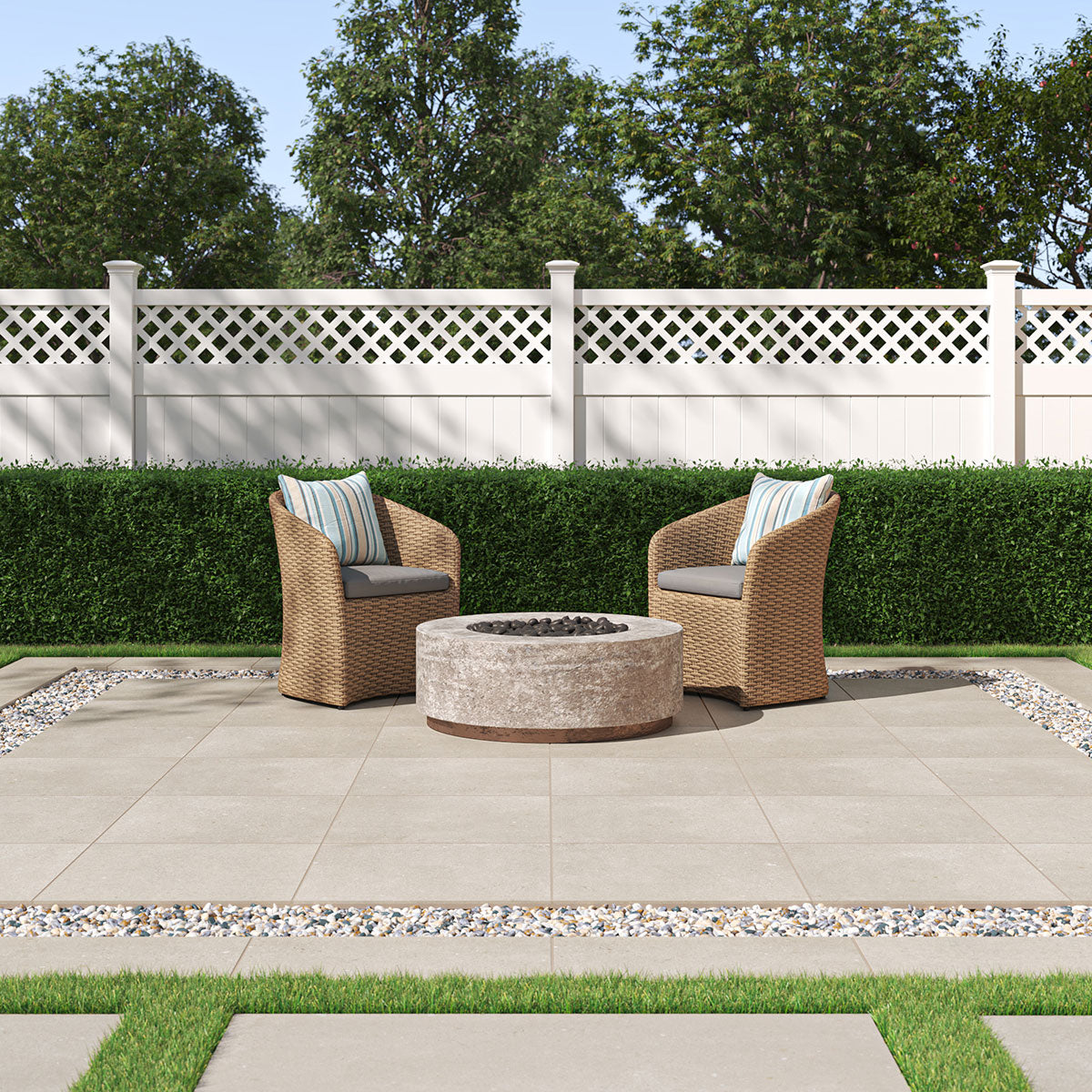 MSI Gritzo Almond Porcelain Paver — surface detail in natural tonality