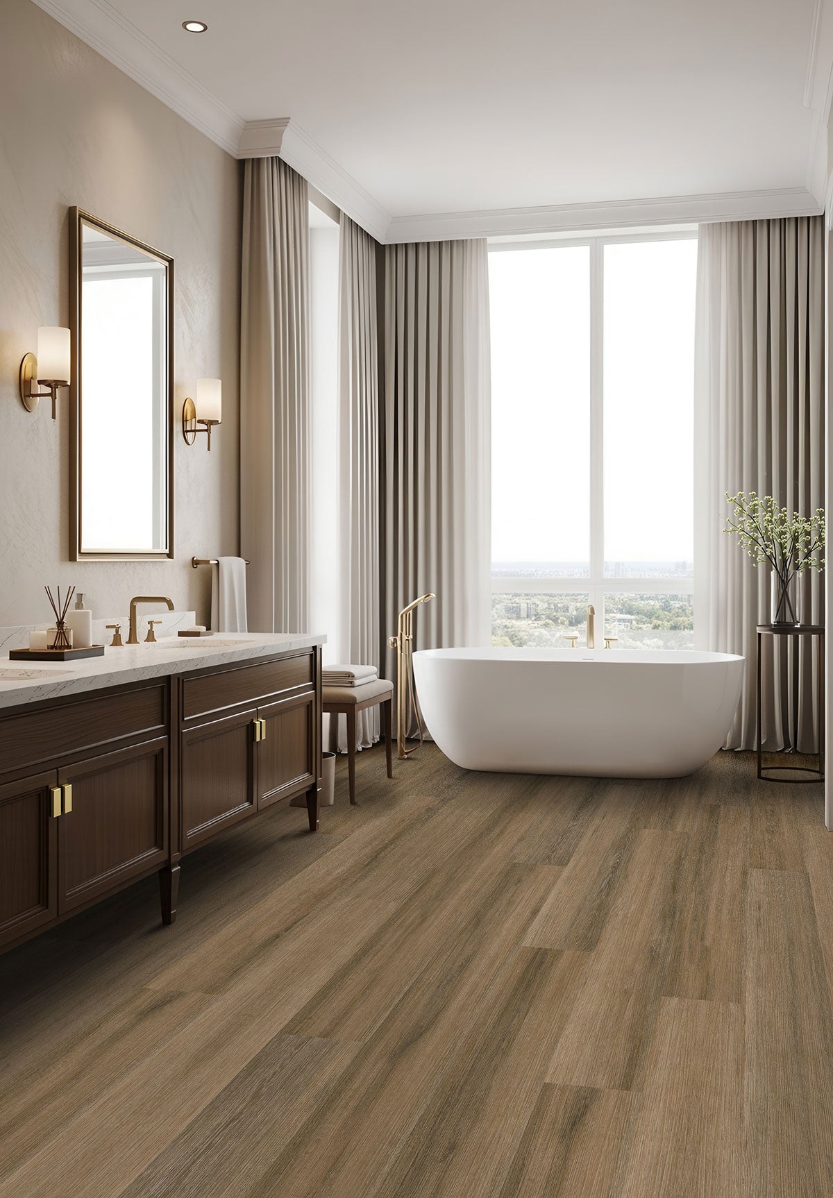 MSI Laurel Reserve Hatboro Hills Luxury Vinyl Plank Flooring — surface detail in natural tonality