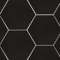 MSI Hexley Graphite Hexagon Tile — Porcelain Wall Tile in graphite tonality