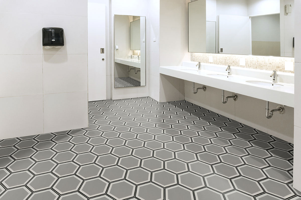 MSI Hexley Hive Hexagon Tile — surface detail in natural tonality
