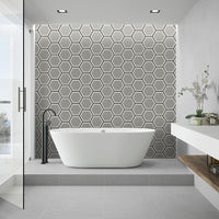MSI Hexley Hive Hexagon Tile — surface detail in natural tonality