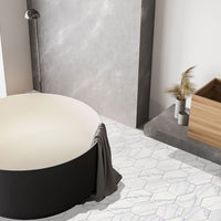 MSI Hexley Marbello Hexagon Tile — surface detail in natural tonality