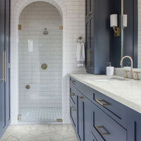 MSI Hexley Marbello Hexagon Tile — surface detail in natural tonality