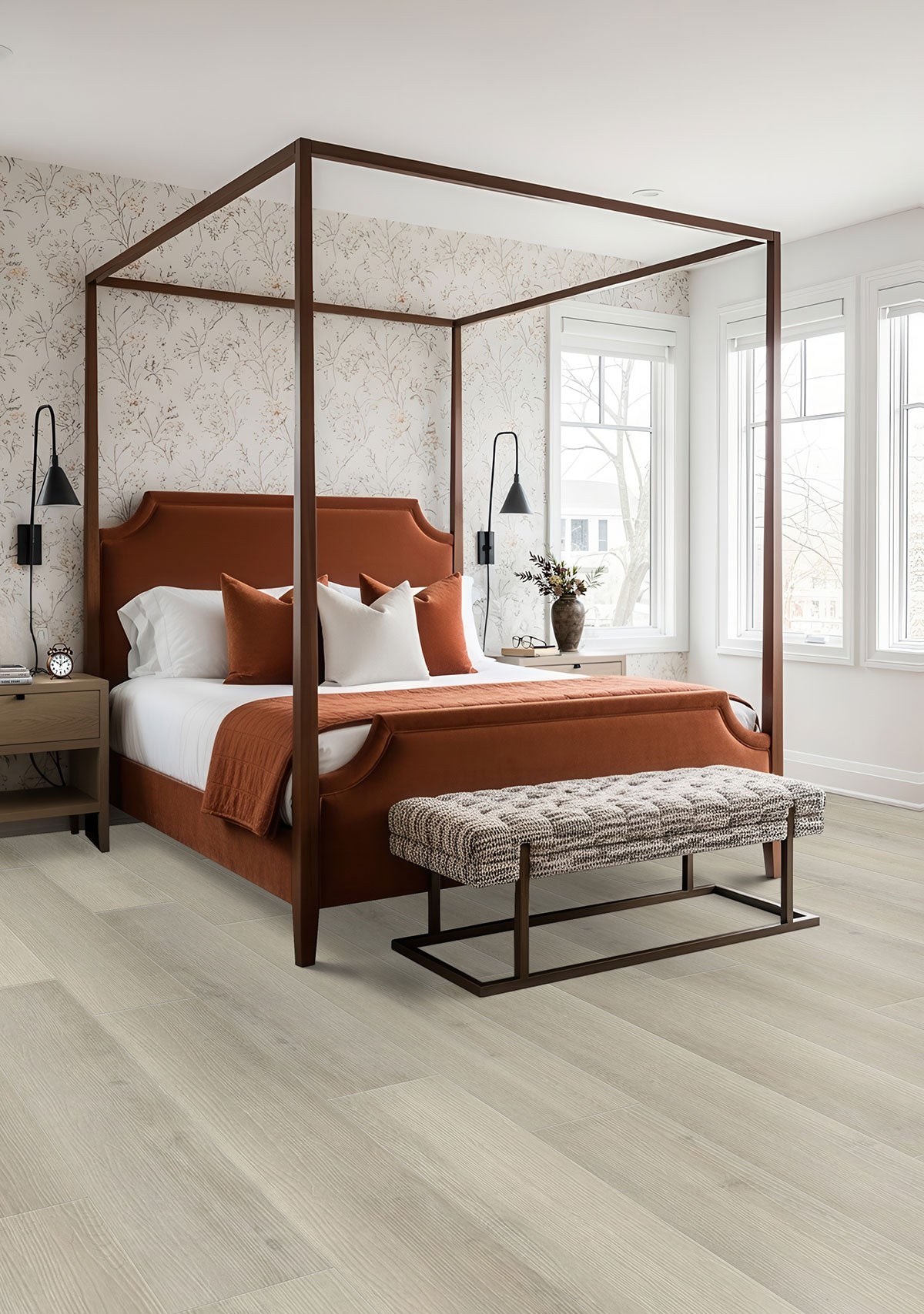 MSI XL Prescott Honeybella Oak Luxury Vinyl Plank Flooring — surface detail in natural tonality