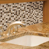 MSI Emperador Dark Ibiza Blend Tile — surface detail in natural tonality