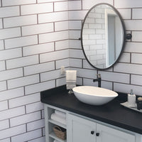 MSI Ice Bevel Glass Tile 4x12 — surface detail in natural tonality