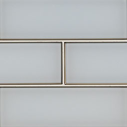 Ice Bevel Glass Tile 4x12