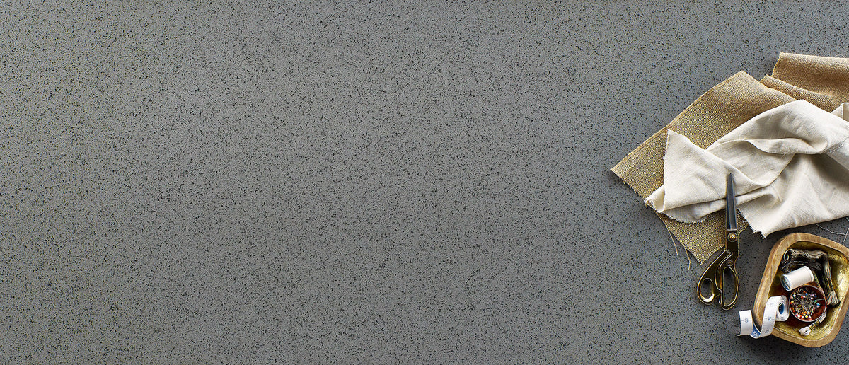 MSI Iced Gray, surface detail in gray tonality engineered slab for kitchen and feature install