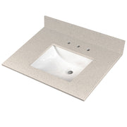 Iced White Vanity Top with Sink