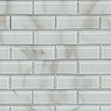 MSI Ivory Amber Beveled Subway Tile