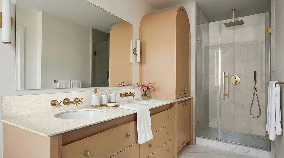 MSI Sande Ivory — surface detail in ivory tonality through-bodied porcelain for full-room install