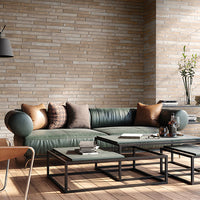 MSI Brickstone Ivory 2x18 — surface detail in ivory tonality