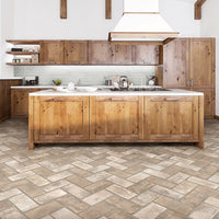 MSI Brickstone Ivory 2x10 Brick Tile — surface detail in ivory tonality