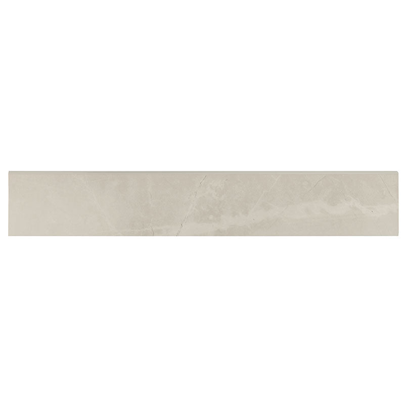MSI Sande Ivory 3X18 Bullnose — Tile Trim in ivory tonality finishing trim piece color-matched to parent series
