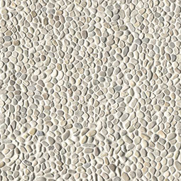 Ivory White Mini Pebble Tile