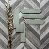 MSI Renzo Jade Ceramic Tile 3x12 — surface detail in natural tonality