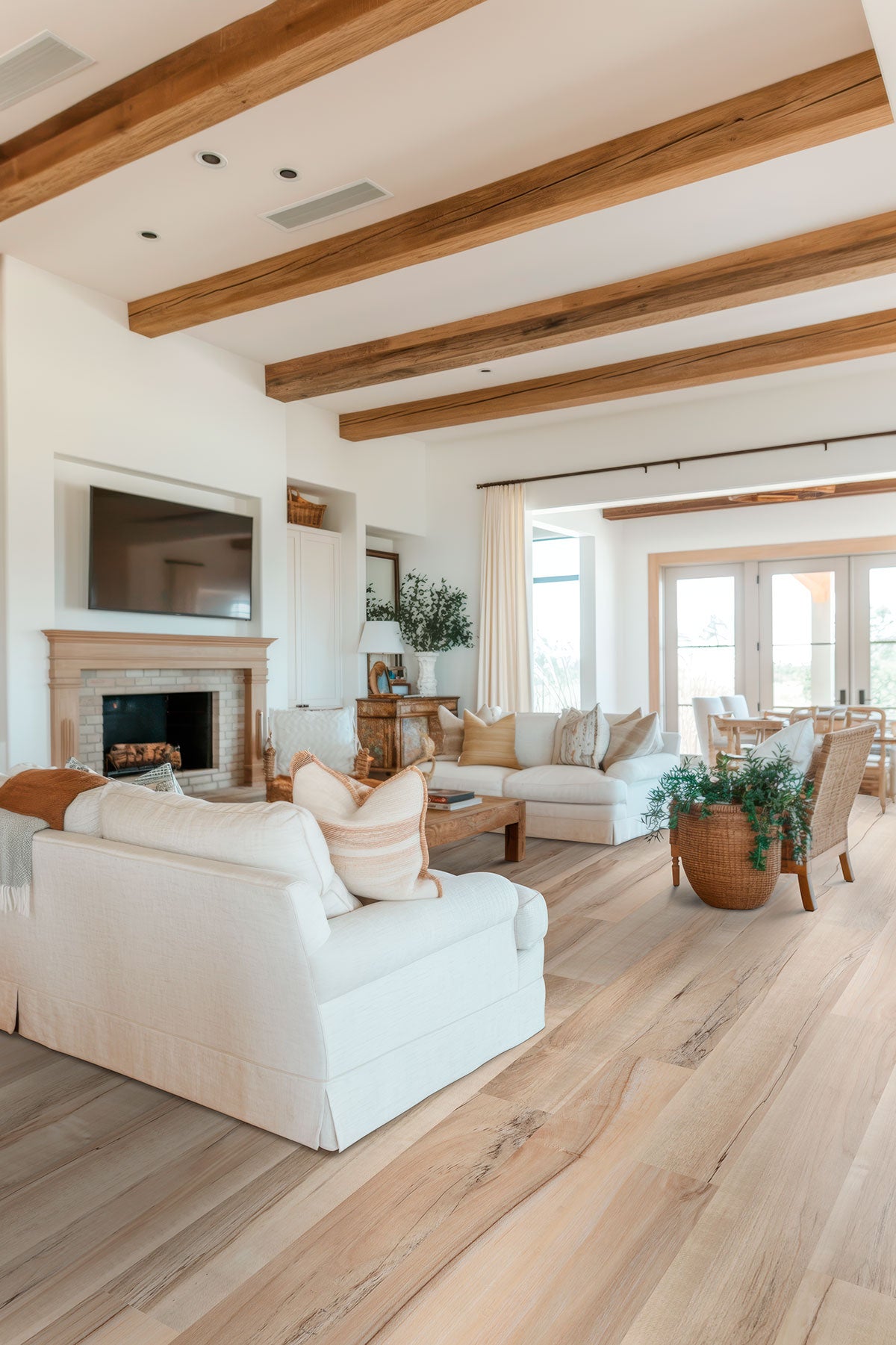 MSI Kallum Akadia Luxury Vinyl Plank Flooring — surface detail in natural tonality