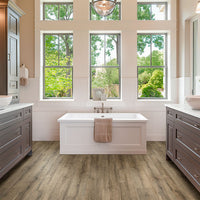 MSI Kallum Walnut Waves Luxury Vinyl Plank Flooring — surface detail in walnut tonality
