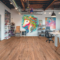 MSI Kallum Fauna Luxury Vinyl Plank Flooring — surface detail in natural tonality