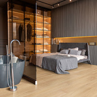 MSI Kallum Larkin Luxury Vinyl Plank Flooring — surface detail in natural tonality