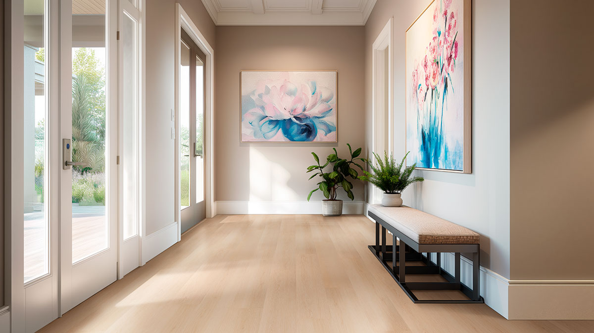 MSI Kallum Palmilla Luxury Vinyl Plank Flooring — surface detail in natural tonality