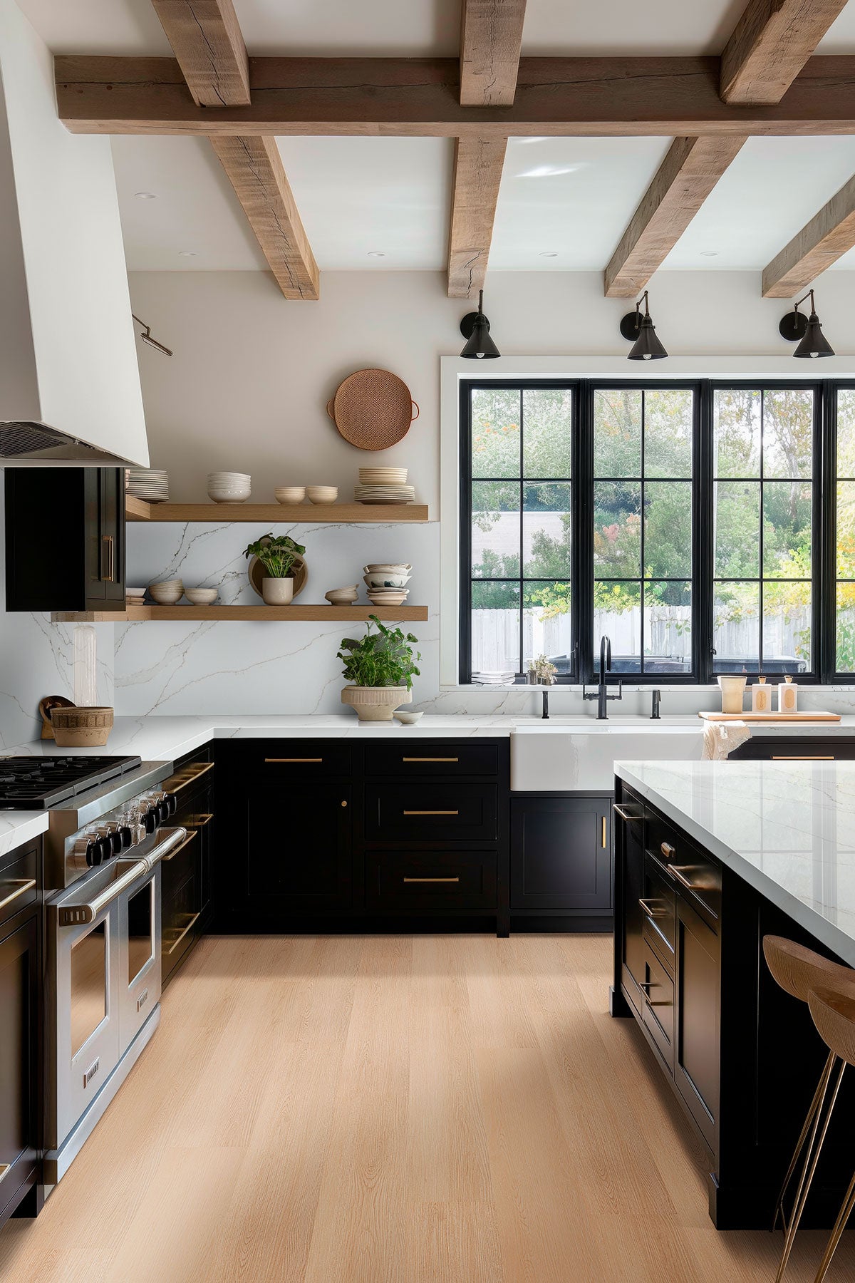 MSI Kallum Palmilla Luxury Vinyl Plank Flooring — surface detail in natural tonality