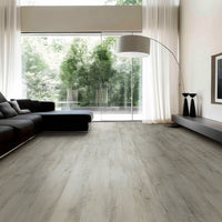 MSI Kallum York Gray Luxury Vinyl Plank Flooring — surface detail in gray tonality