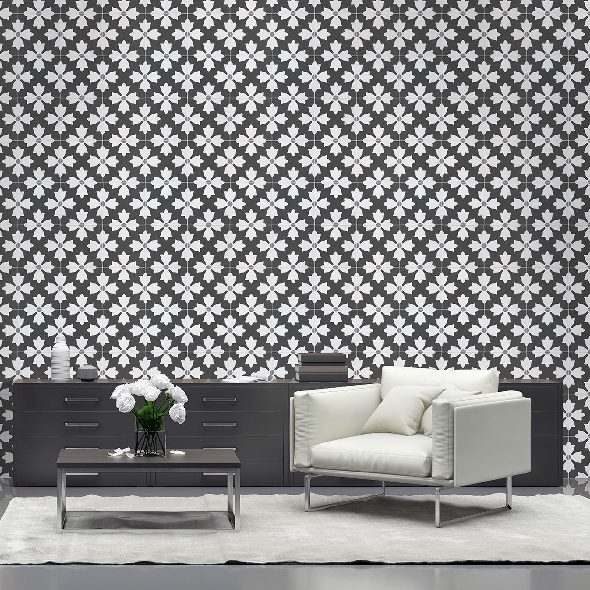 MSI Kenzzi Kasbah Encaustic Tile — surface detail in natural tonality