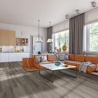 MSI Katavia Charcoal Oak Luxury Vinyl Plank Flooring — surface detail in charcoal tonality