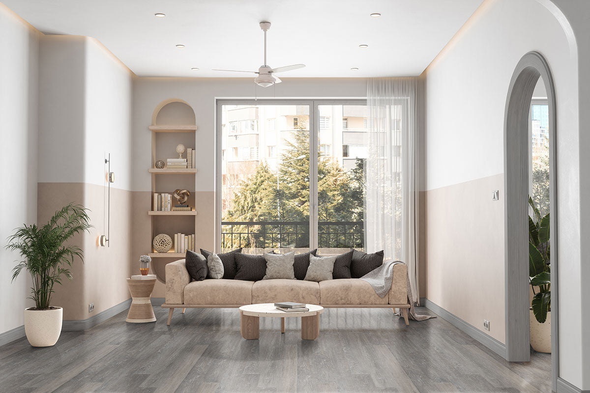 MSI Katavia Elmwood Ash Luxury Vinyl Plank Flooring — surface detail in natural tonality