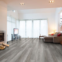MSI Katavia Woodrift Gray Luxury Vinyl Plank Flooring — surface detail in gray tonality