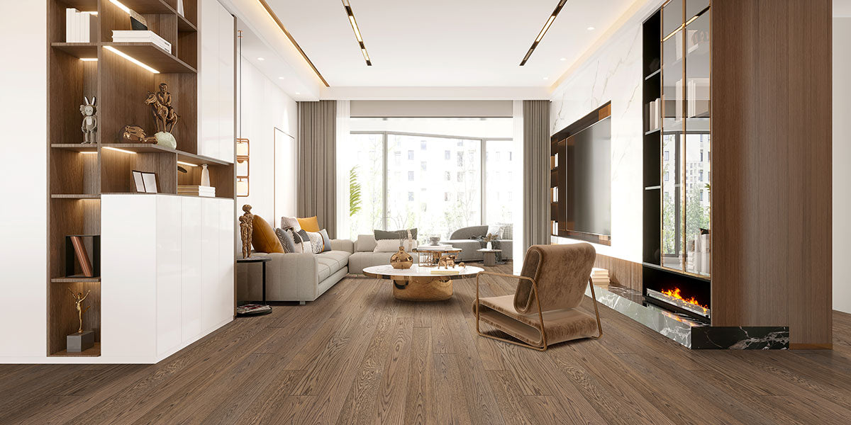MSI Kelmore Dunova Engineered Hardwood Flooring — surface detail in natural tonality