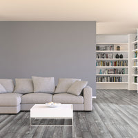 MSI Andover Kingsdown Gray Luxury Vinyl Plank Flooring — surface detail in gray tonality