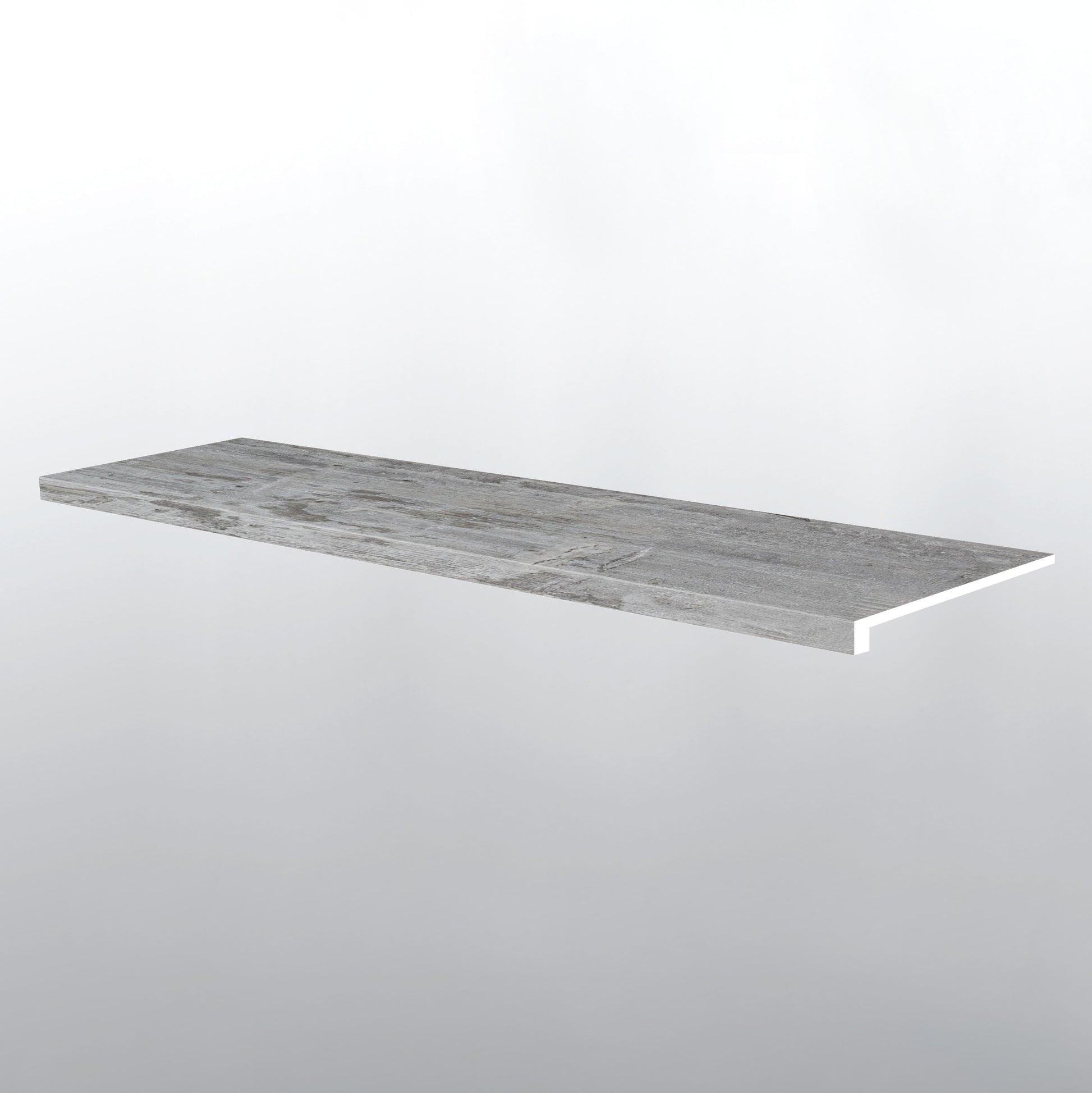 MSI Andover Kingsdown Gray Stair Tread Eased Edge — Flooring Trim in gray tonality