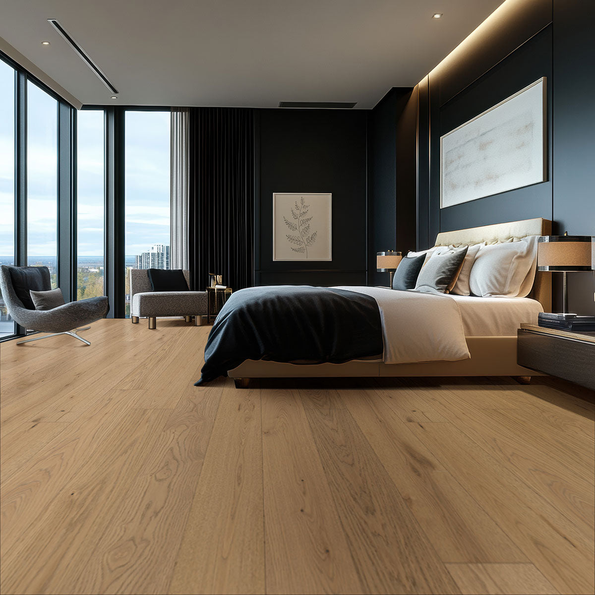 MSI Ladson Adriel Oak Engineered Hardwood Flooring — surface detail in natural tonality