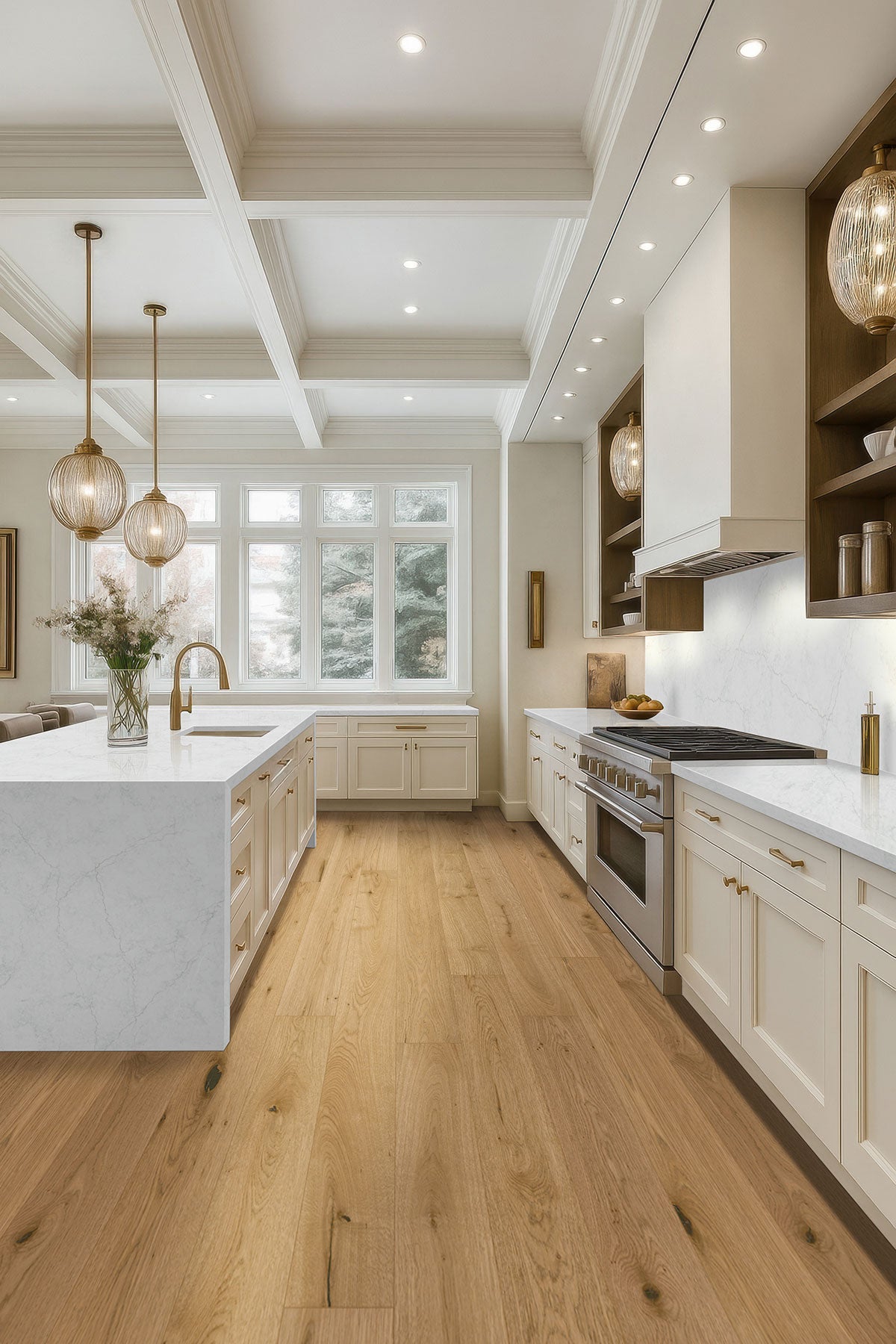 MSI Ladson Leander Oak Engineered Hardwood Flooring — surface detail in natural tonality
