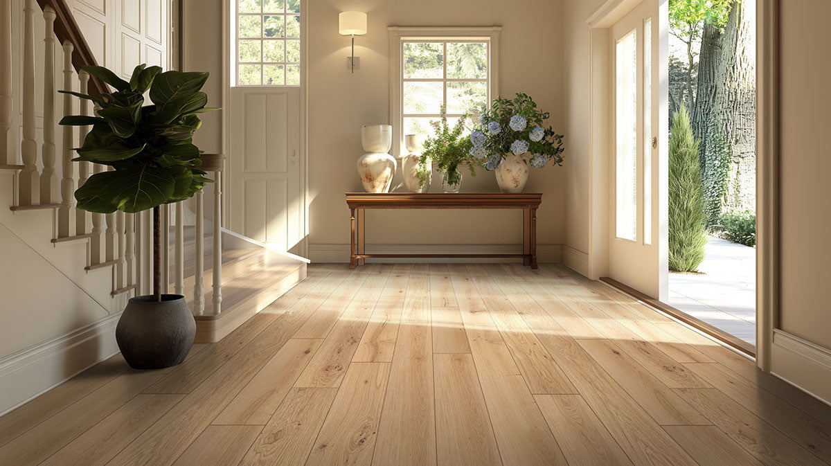 MSI Ladson Montevideo Oak Engineered Hardwood Flooring — surface detail in natural tonality