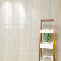 MSI Gems Latte Fluted Tile — surface detail in natural tonality