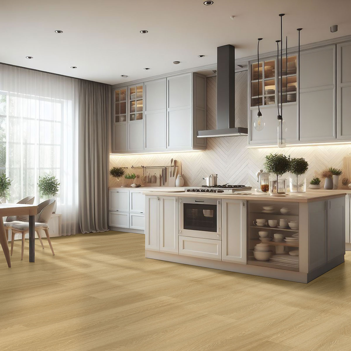MSI Laurel Reserve Bayside Buff Luxury Vinyl Plank Flooring — surface detail in natural tonality