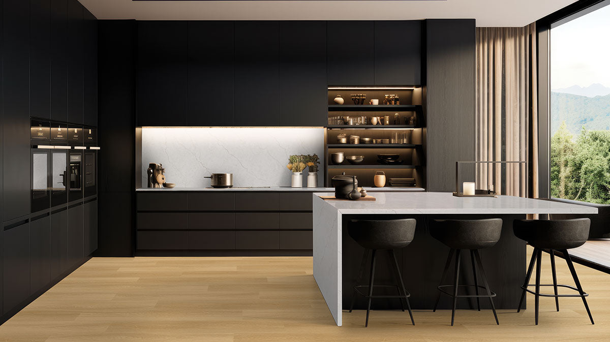 MSI Laurel Reserve Bayside Buff Luxury Vinyl Plank Flooring — surface detail in natural tonality