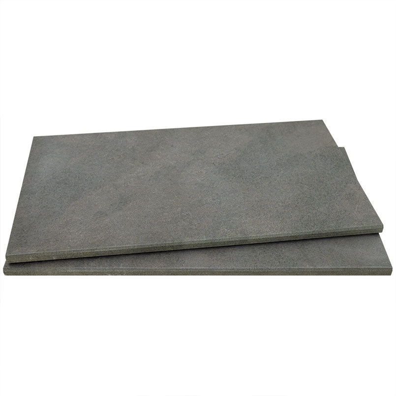MSI Legions Midnight Montage Porcelain Coping — Pool Coping double-bullnose quarried marble pool edge