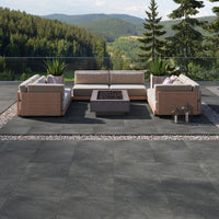 MSI Legions Midnight Montage Porcelain Paver — surface detail in natural tonality