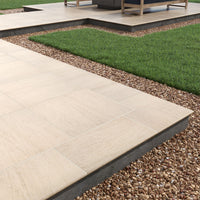 MSI Livingstyle Beige Porcelain Paver — surface detail in beige tonality