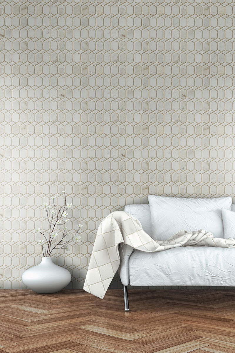 MSI Luxor Royal Link Gold Pattern Tile — surface detail in gold tonality