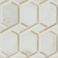 MSI Luxor Royal Link Gold Pattern Tile — Geometric Pattern Tile in gold tonality