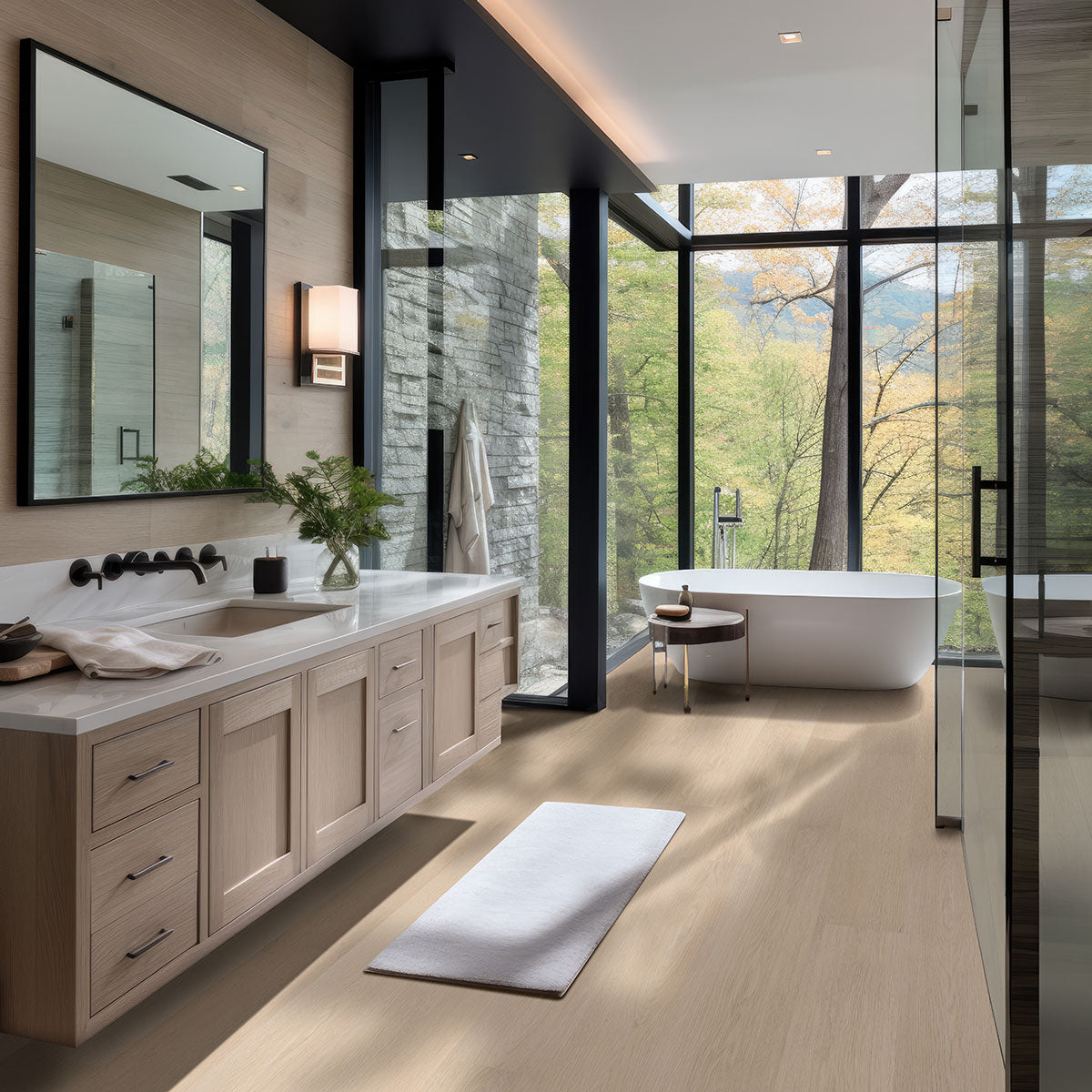 MSI Laurel Malta Luxury Vinyl Plank Flooring — surface detail in natural tonality