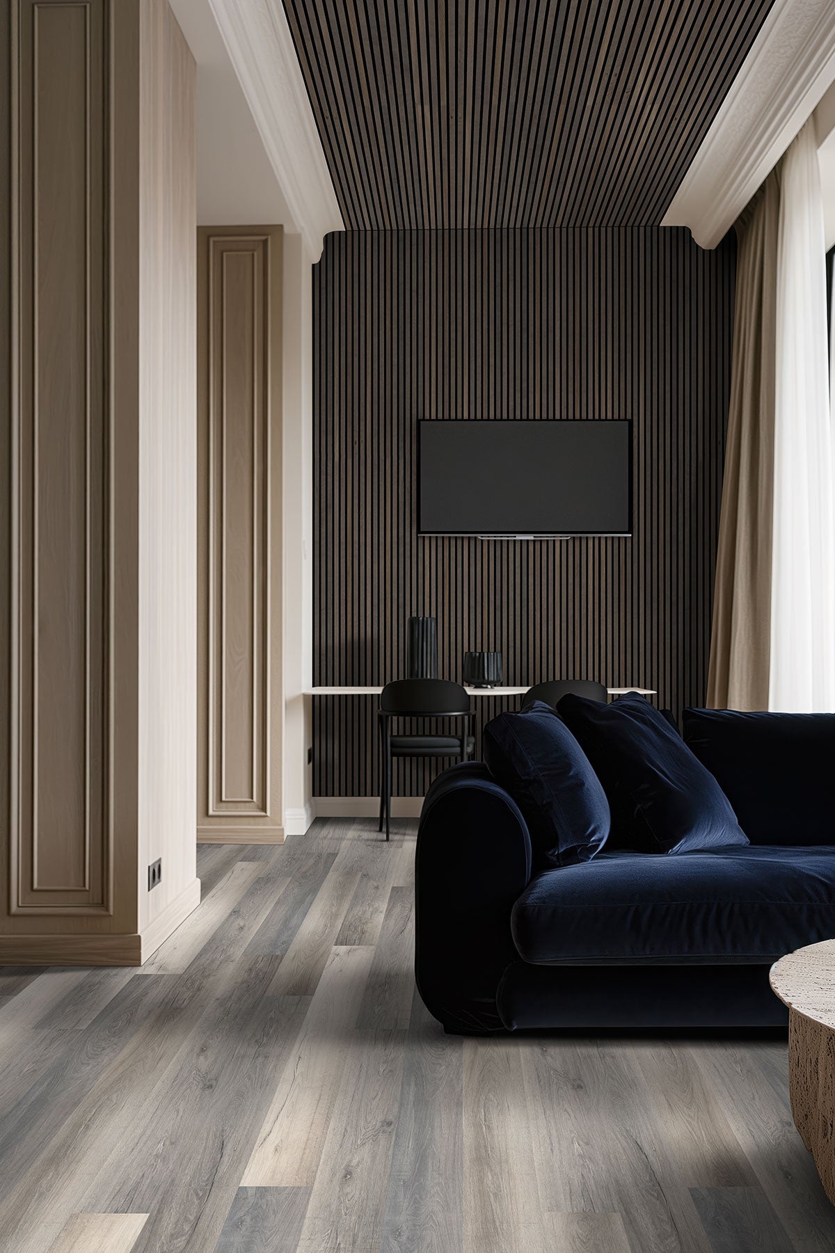 MSI Smithcliffs Malton Rigid Core Flooring — surface detail in natural tonality